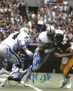 Autographed DAVE ROWE 8x10 Oakland Raiders photo