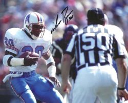 Autographed MIKE ROZIER 8X10  Houston Oilers photo