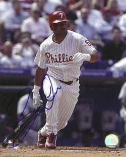 AUTOGRAPHED BOBBY ABREU 8x10 Philadelphia Phillies Photo