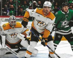 Autographed JUSTUS ANNUNEN 8x10 Nashville Predators Photo