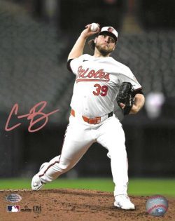 AUTOGRAPHED CORBIN BURNES 8x10 Baltimore Orioles Photo