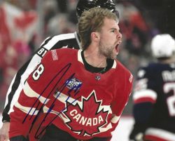 Autographed BRANDON HAGEL Team Canada 8X10 Photo