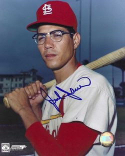 AUTOGRAPHED JULIAN JAVIER 8x10 St. Louis Cardinals photo