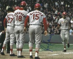 AUTOGRAPHED JULIAN JAVIER 8x10 St. Louis Cardinals photo