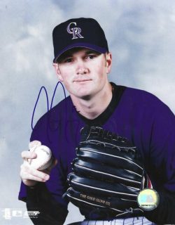 AUTOGRAPHED JASON JENNINGS 8x10 Colorado Rockies Photo