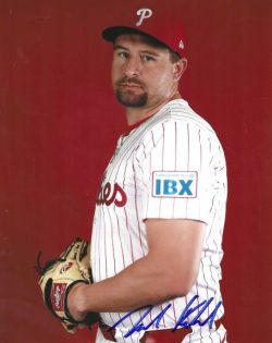 AUTOGRAPHED JOEL KUHNEL 8X10 Philadelphia Phillies Photo