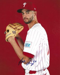 AUTOGRAPHED MAX LAZAR 8X10 Philadelphia Phillies Photo