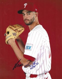 AUTOGRAPHED MAX LAZAR 8X10 Philadelphia Phillies Photo