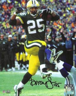 Autographed Dorsey Levens 8X10 Green Bay Packers Photo