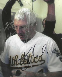 AUTOGRAPHED KEN MACHA 8X10 Oakland A's Photo