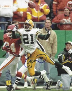 Autographed CRAIG NEWSOME 8x10 Green Bay Packers Photo
