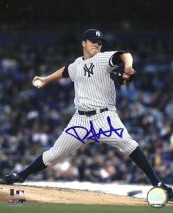 AUTOGRAPHED PHIL HUGHES 8X10 NEW YORK YANKEES photo