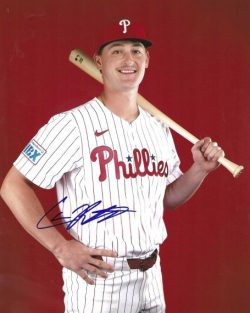 AUTOGRAPHED CALEB RICKETTS 8X10 Philadelphia Phillies Photo