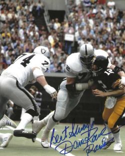 Autographed DAVE ROWE 8x10 Oakland Raiders photo