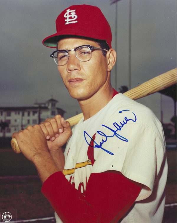 AUTOGRAPHED JULIAN JAVIER 8x10 St. Louis Cardinals photo