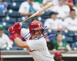 AUTOGRAPHED AIDAN MILLER 8x10 Philadelphia Phillies Photo