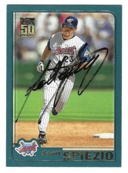 Autographed SCOTT SPIEZIO Anaheim Angels 2001 Topps Card