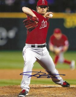 AUTOGRAPHED C.J. WILSON 8x10 Los Angeles Angels Photo