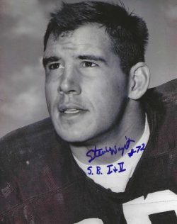 Autographed STEVE WRIGHT "SB I AND II" 8X10 Green Bay Packers Photo