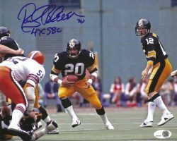 Autographed ROCKY BLEIER "4x SBC" 8X10 Pittsburgh Steelers Photo JSA
