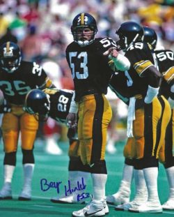 Autographed BRYAN HINKLE 8x10 Pittsburgh Steelers Photo