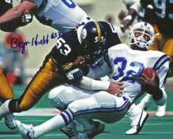 Autographed BRYAN HINKLE 8x10 Pittsburgh Steelers Photo