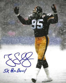 Autographed GREG LLOYD "5x Pro Bowl" 8X10 Pittsburgh Steelers photo