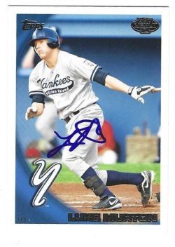 Autographed LUKE MURTON Staten Island Yankees 2010 Topps Card