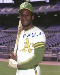 AUTOGRAPHED MATT ALEXANDER  8X10 OAKLAND A's Photo