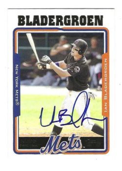 Autographed IAN BLADERGROEN New York Mets 2005 Topps Card