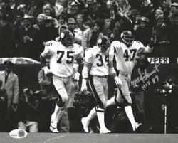 Autographed MEL BLOUNT "HOF 89" 8X10 Pittsburgh Steelers Photo JSA