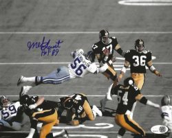 Autographed MEL BLOUNT "HOF 89" 8X10 Pittsburgh Steelers Photo JSA