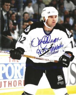 Autographed JOHN CULLEN " 98-99 Masterton" 8X10 Tampa Bay Lightning photo