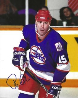 Autographed RANDY GILHEN 8x10 Winnipeg Jets photo