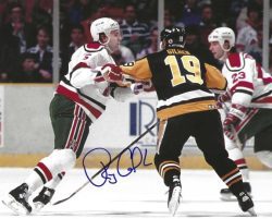 Autographed RANDY GILHEN 8x10 Pittsburgh Penguins photo