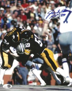 Autographed  JACK HAM "HOF 88" 8X10 Pittsburgh Steelers Photo JSA