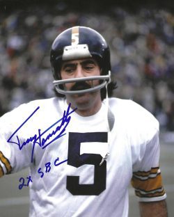 Autographed Terry Hanratty "2X SBC" 8x10 Pittsburgh Steelers Photo