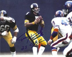 Autographed Terry Hanratty "2X SBC" 8x10 Pittsburgh Steelers Photo