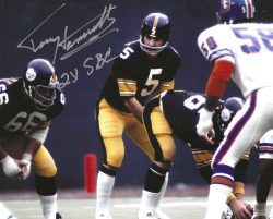 Autographed Terry Hanratty "2X SBC" 8x10 Pittsburgh Steelers Photo