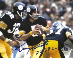 Autographed Terry Hanratty "2X SBC" 8x10 Pittsburgh Steelers Photo