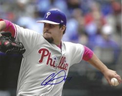 AUTOGRAPHED COLE IRVIN 8X10 Philadelphia Phillies Photo
