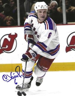 Autographed DARIUS KASPARAITIS  8X10 New York Rangers Photo