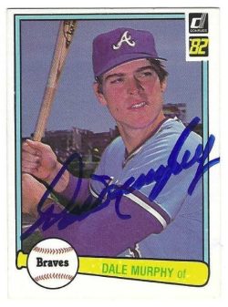 Autographed DALE MURPHY Atlanta Braves 1982 Donruss Card