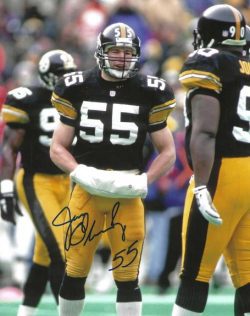 Autographed JERRY OLSAVSKY 8X10 Pittsburgh Steelers Photo