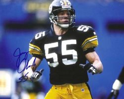 Autographed JERRY OLSAVSKY 8X10 Pittsburgh Steelers Photo