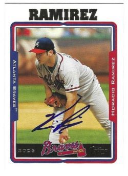 Autographed HORACIO RAMIREZ Atlanta Braves 2005 Topps Card