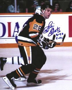 Autographed GORDIE ROBERTS "91, 92 Cups" 8x10 Pittsburgh Penguins Photo
