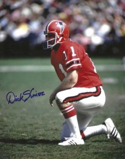 Autographed DICK SHINER 8X10 Atlanta Falcons Photo