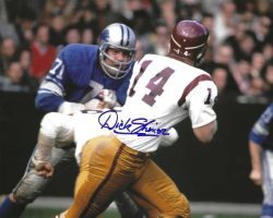Autographed DICK SHINER 8X10 Washington Redskins Photo