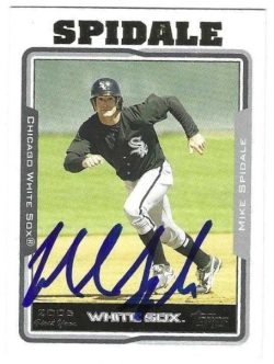 Autographed MIKE SPIDALE Chicago White Sox 2005 Topps Card